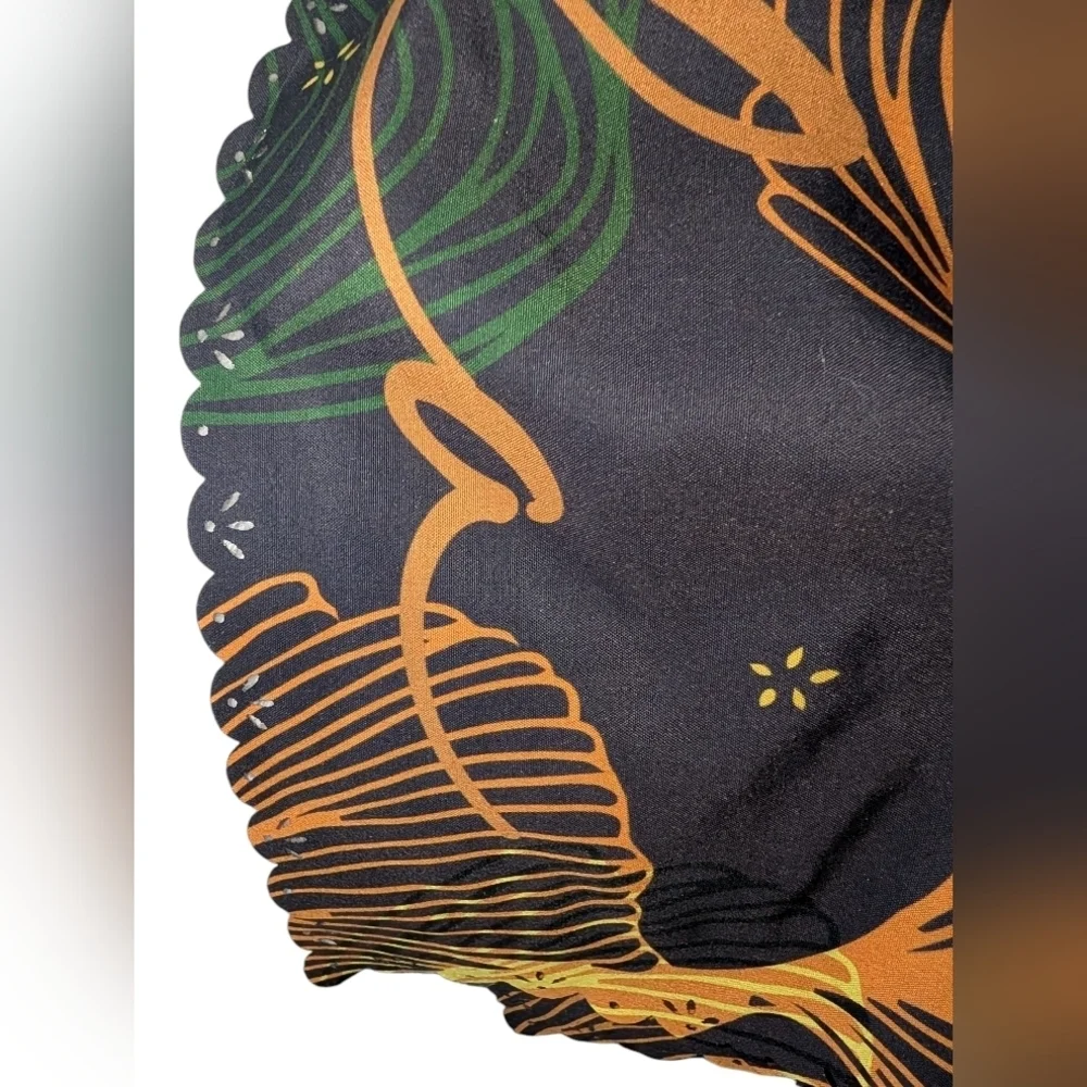 Floral Patterned Headwrap Or Scarf